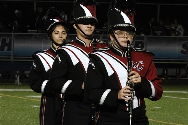 North County High School Marching Band Performing
